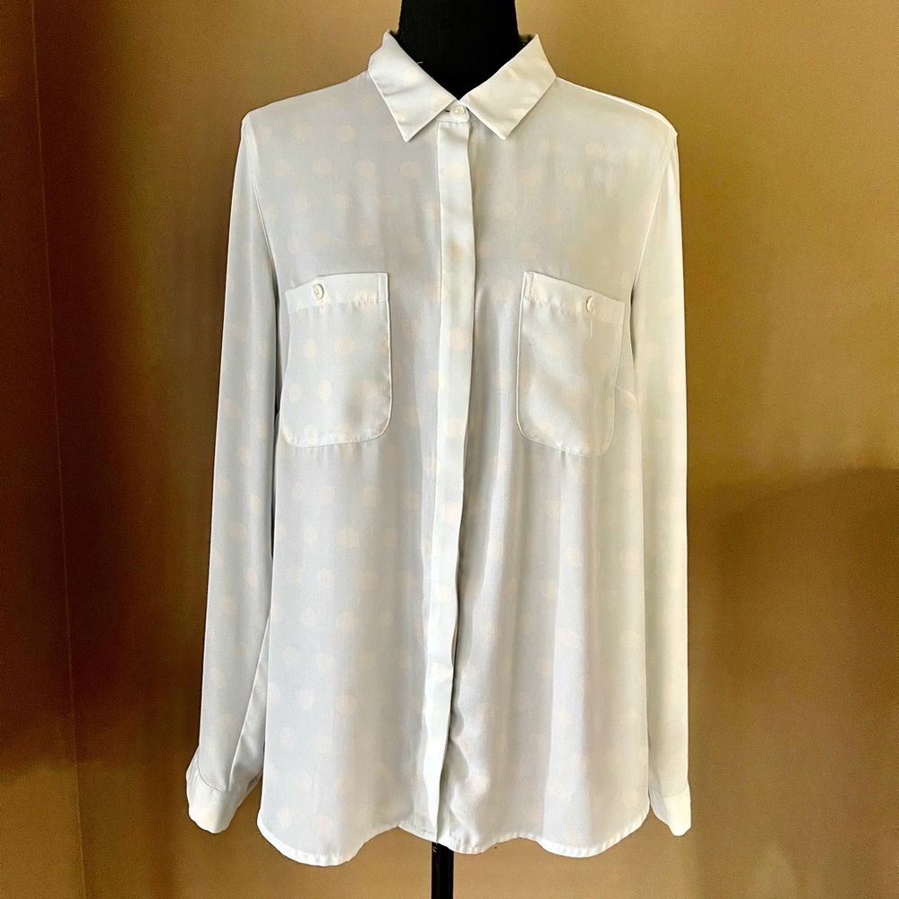 Loft Button Down Long Sleeves Blouse - image 4